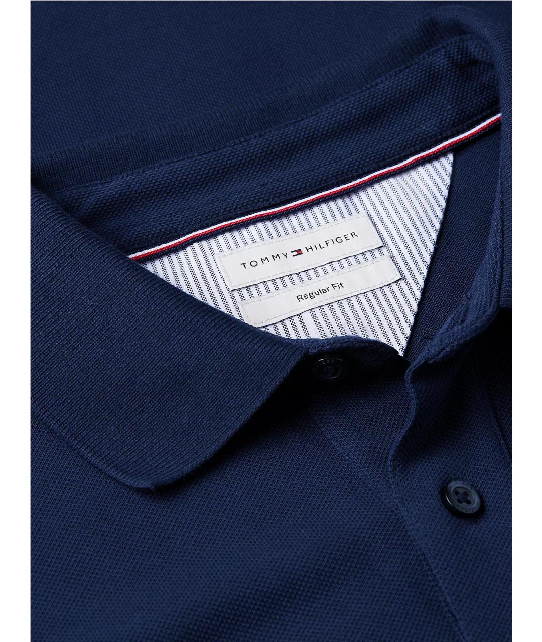TOMMY HILFIGER Синее поло с коротким рукавом, фото 2