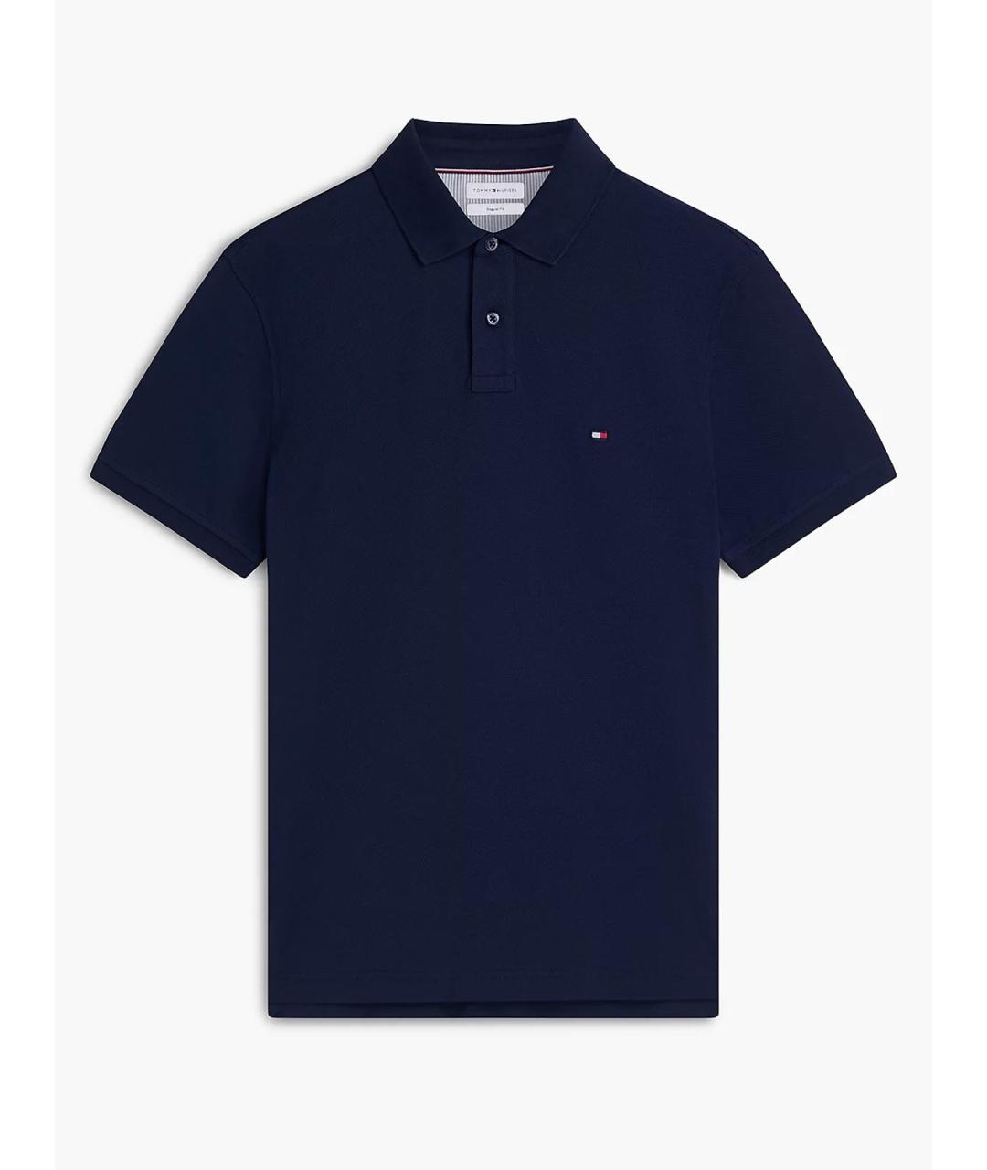TOMMY HILFIGER Синее поло с коротким рукавом, фото 4