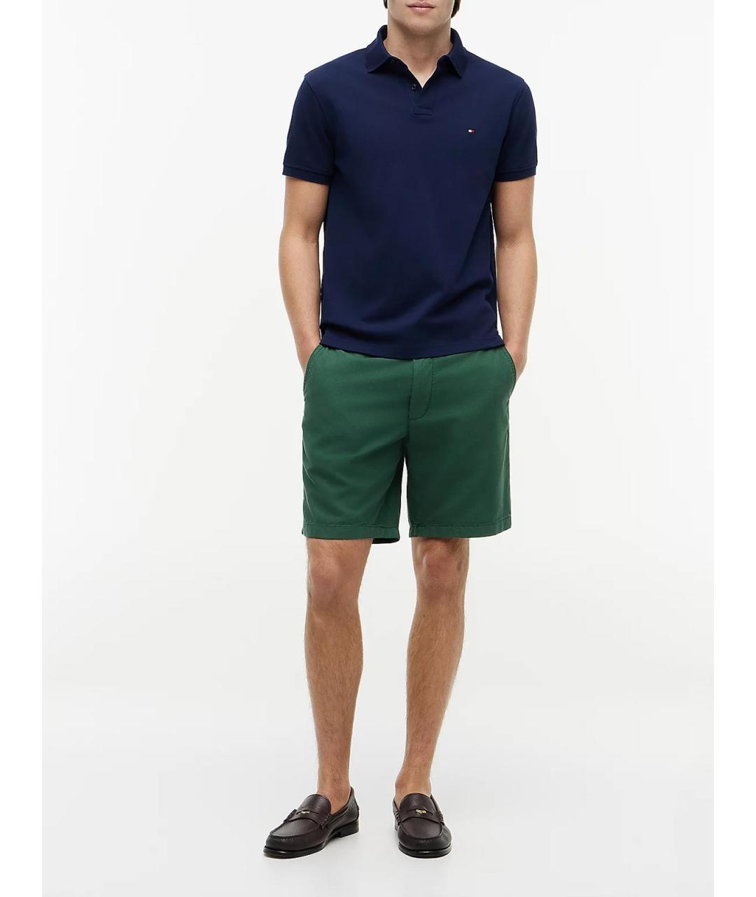 TOMMY HILFIGER Синее поло с коротким рукавом, фото 3