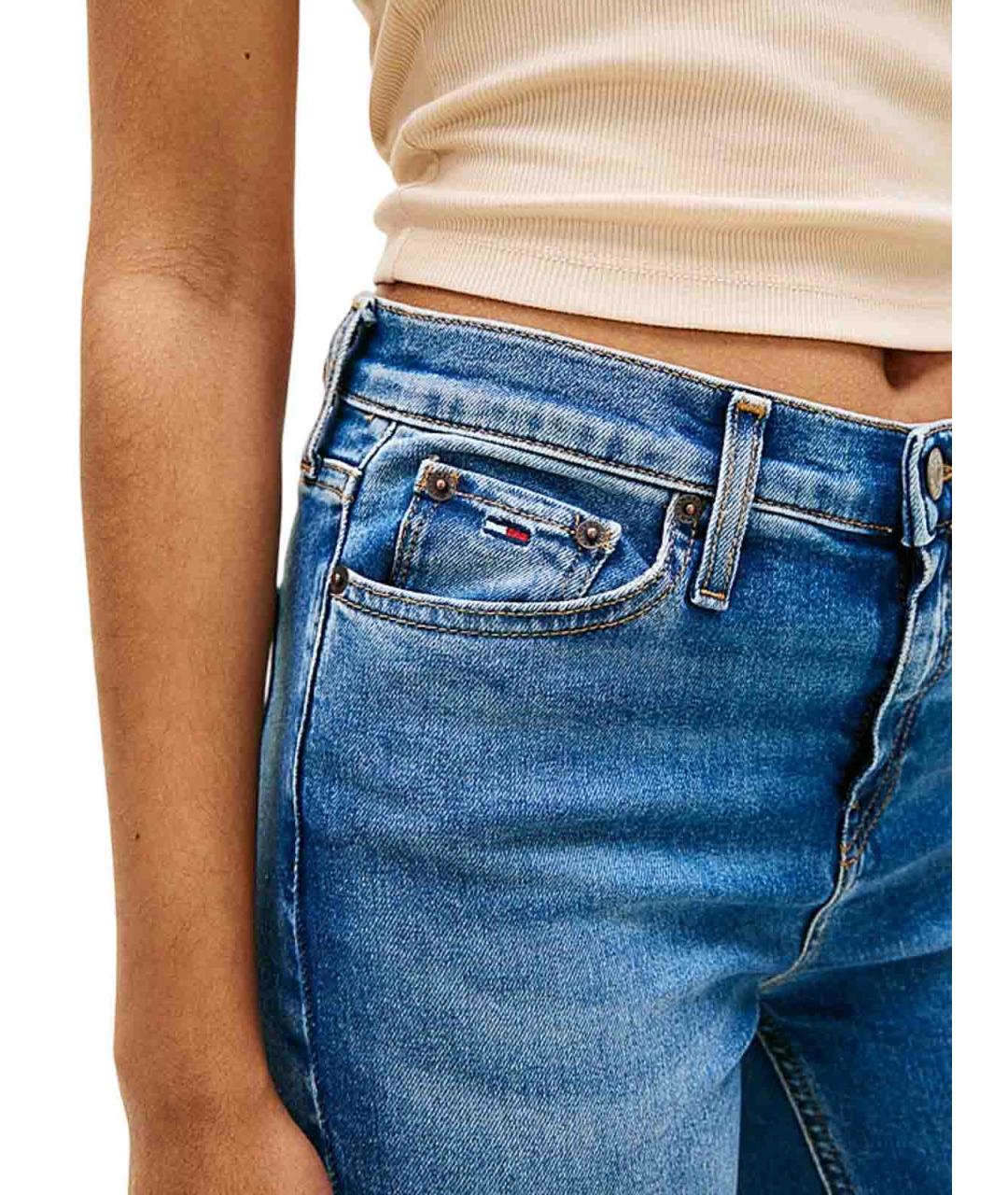 TOMMY HILFIGER Синие хлопковые джинсы слим, фото 3