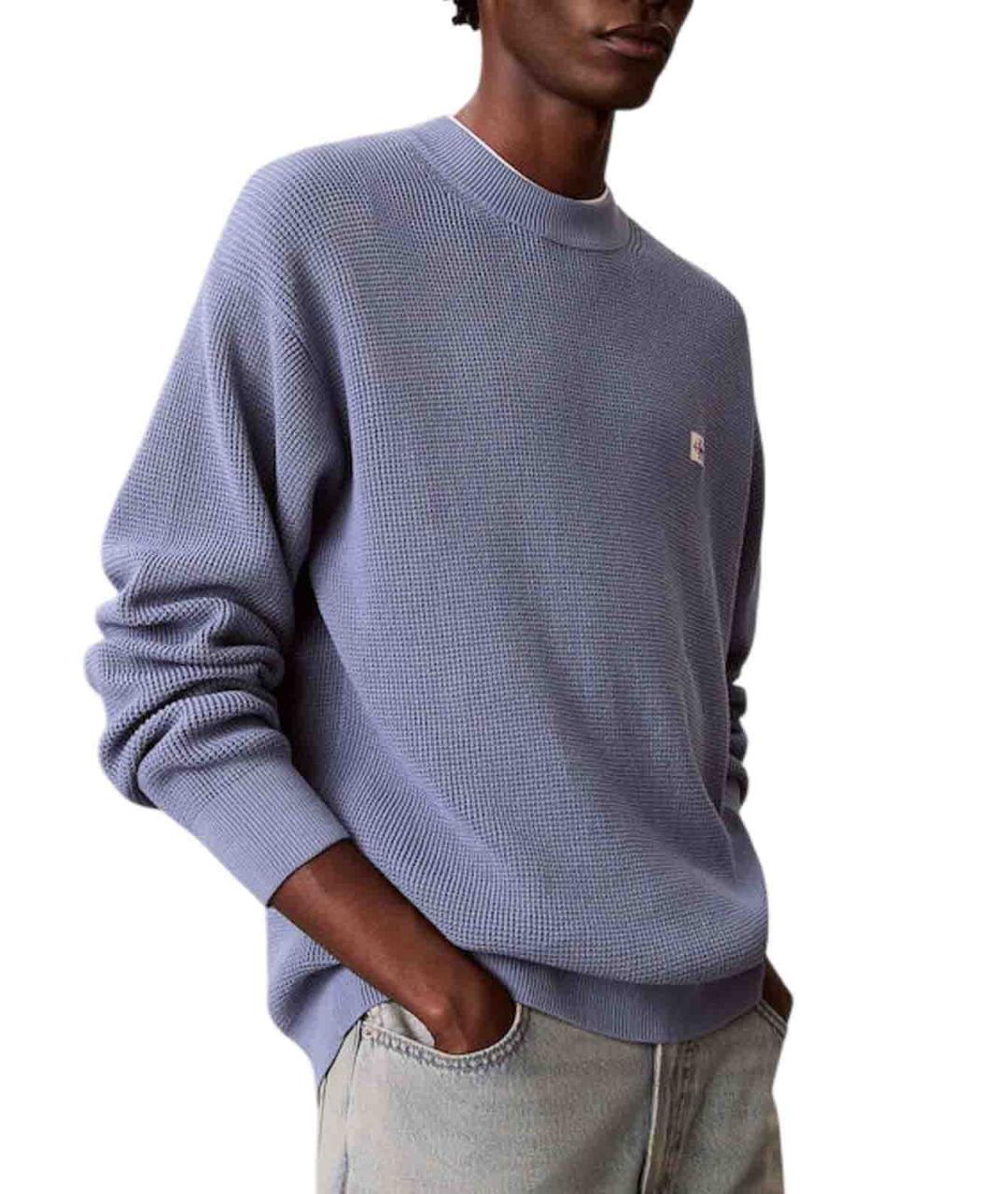 CALVIN KLEIN Синий хлопковый джемпер / свитер, фото 4