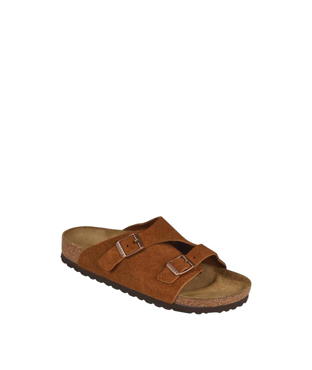 BIRKENSTOCK Коричневые текстильные сандалии, фото 2