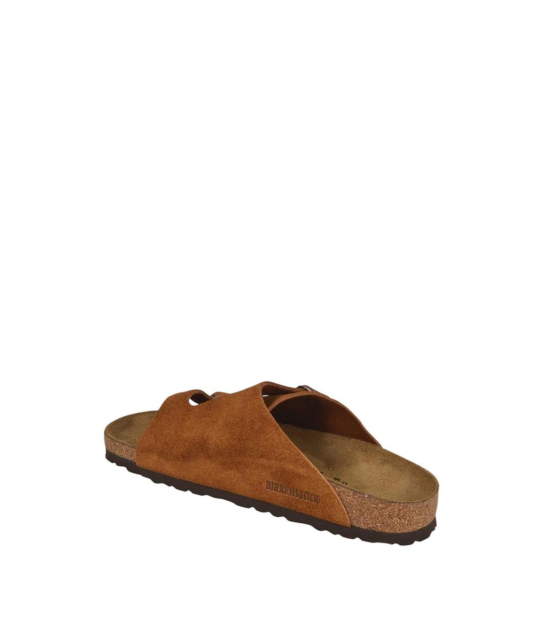 BIRKENSTOCK Коричневые текстильные сандалии, фото 3