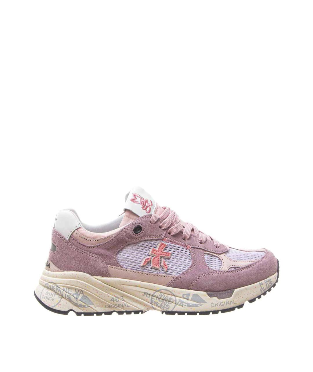 PREMIATA Розовые кожаные кроссовки, фото 1