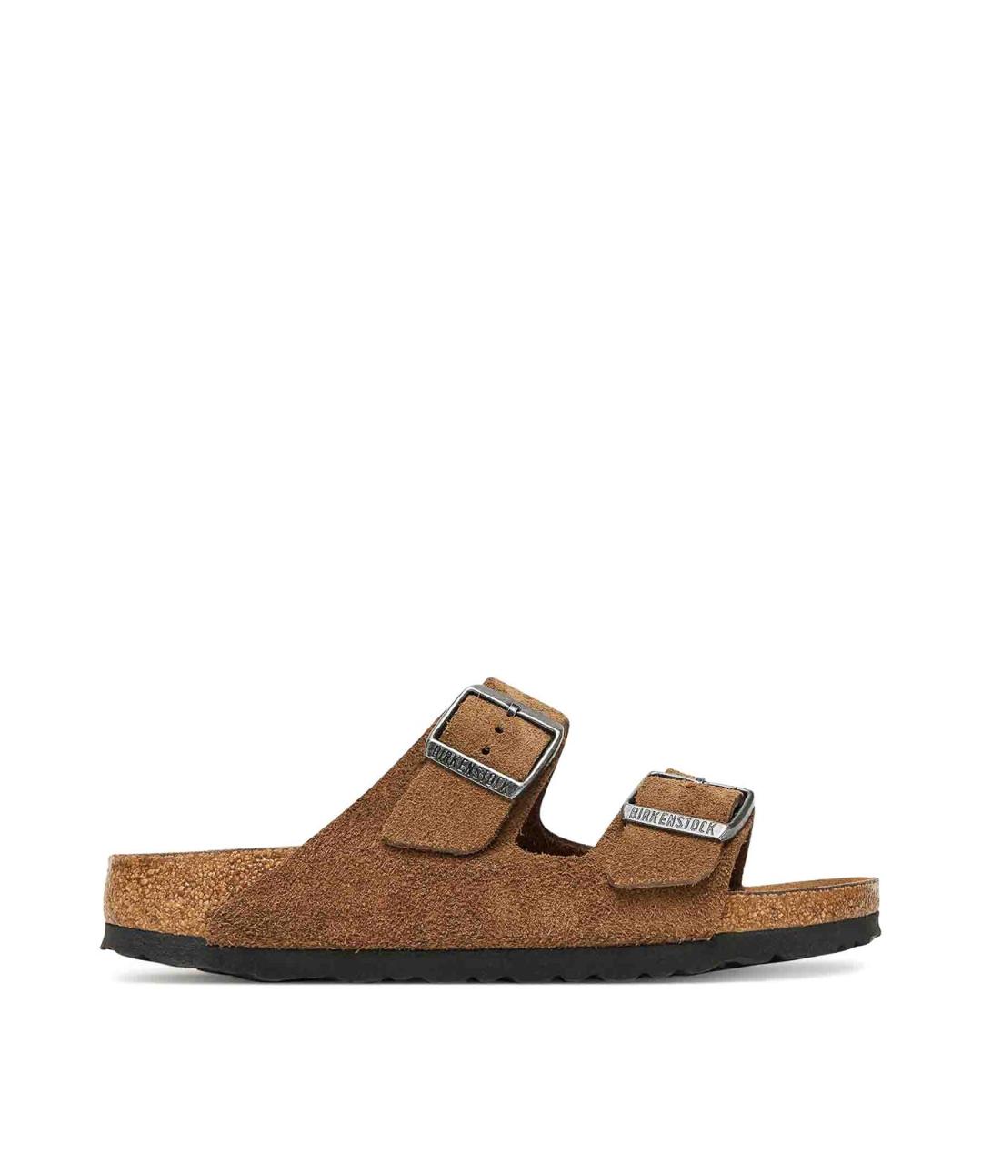 BIRKENSTOCK Серые текстильные сандалии, фото 1