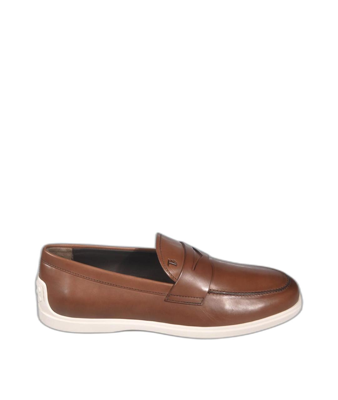 TOD'S Коричневые лоферы, фото 1