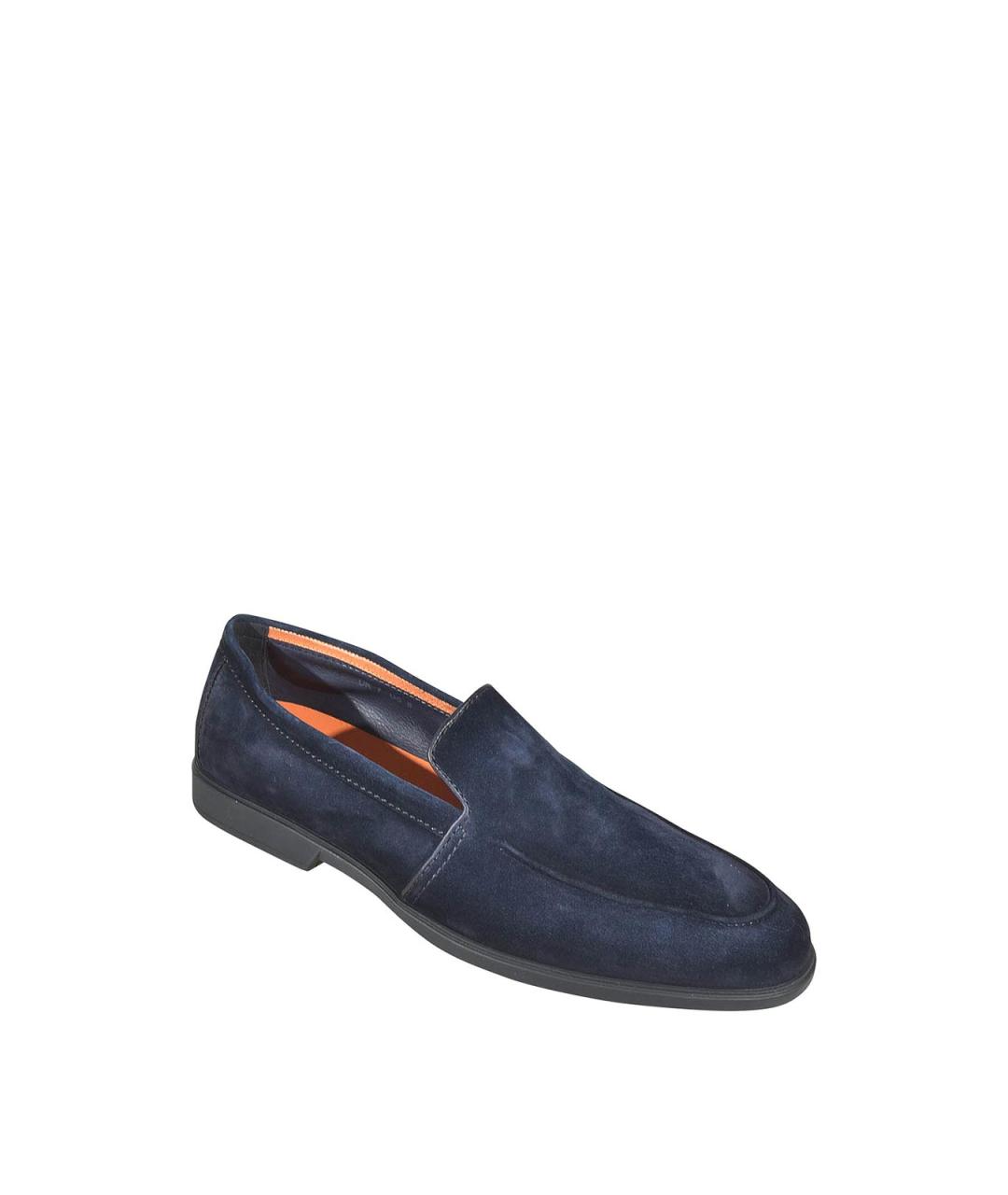 SANTONI Серые текстильные лоферы, фото 2