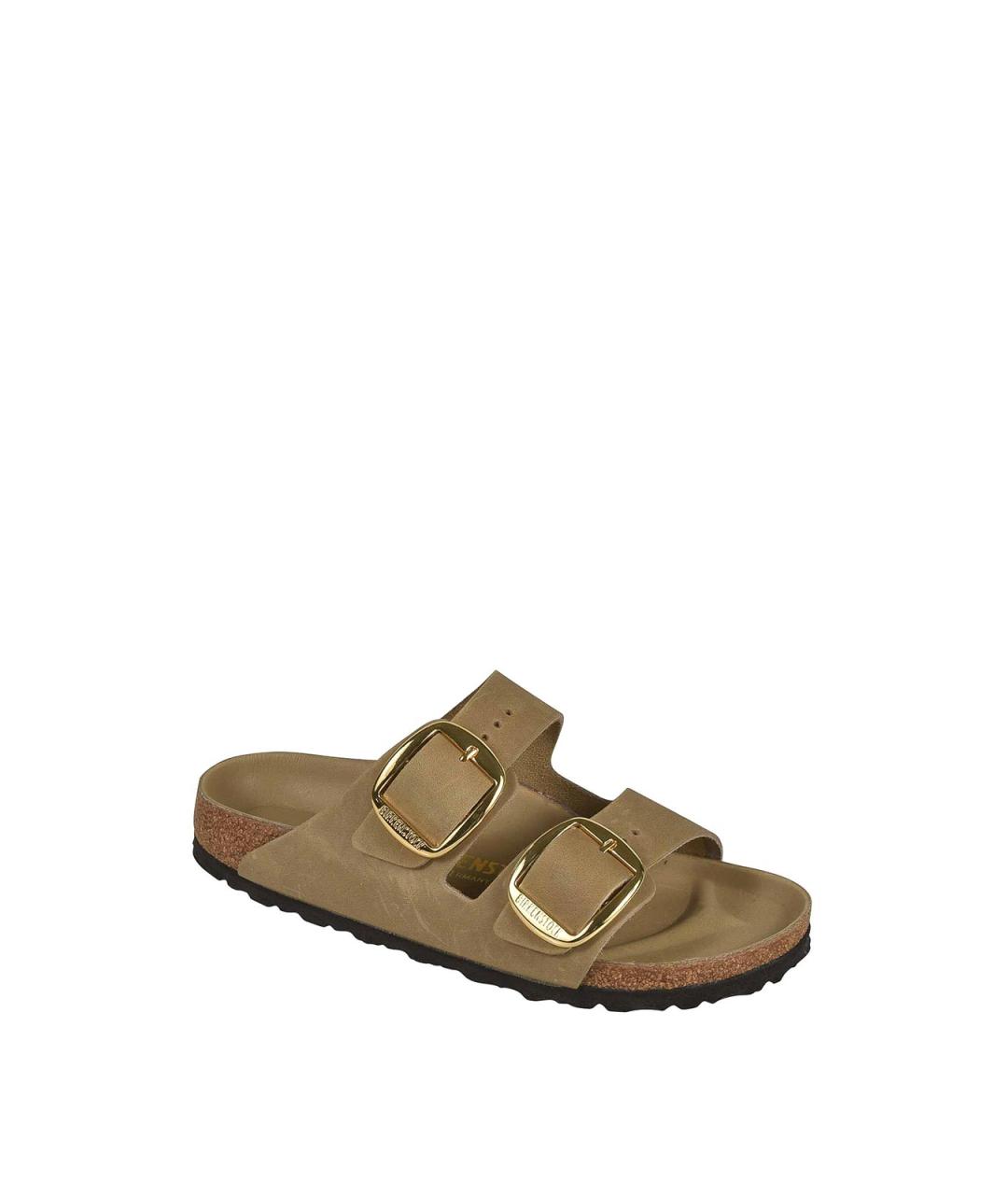 BIRKENSTOCK Коричневые текстильные сандалии, фото 2