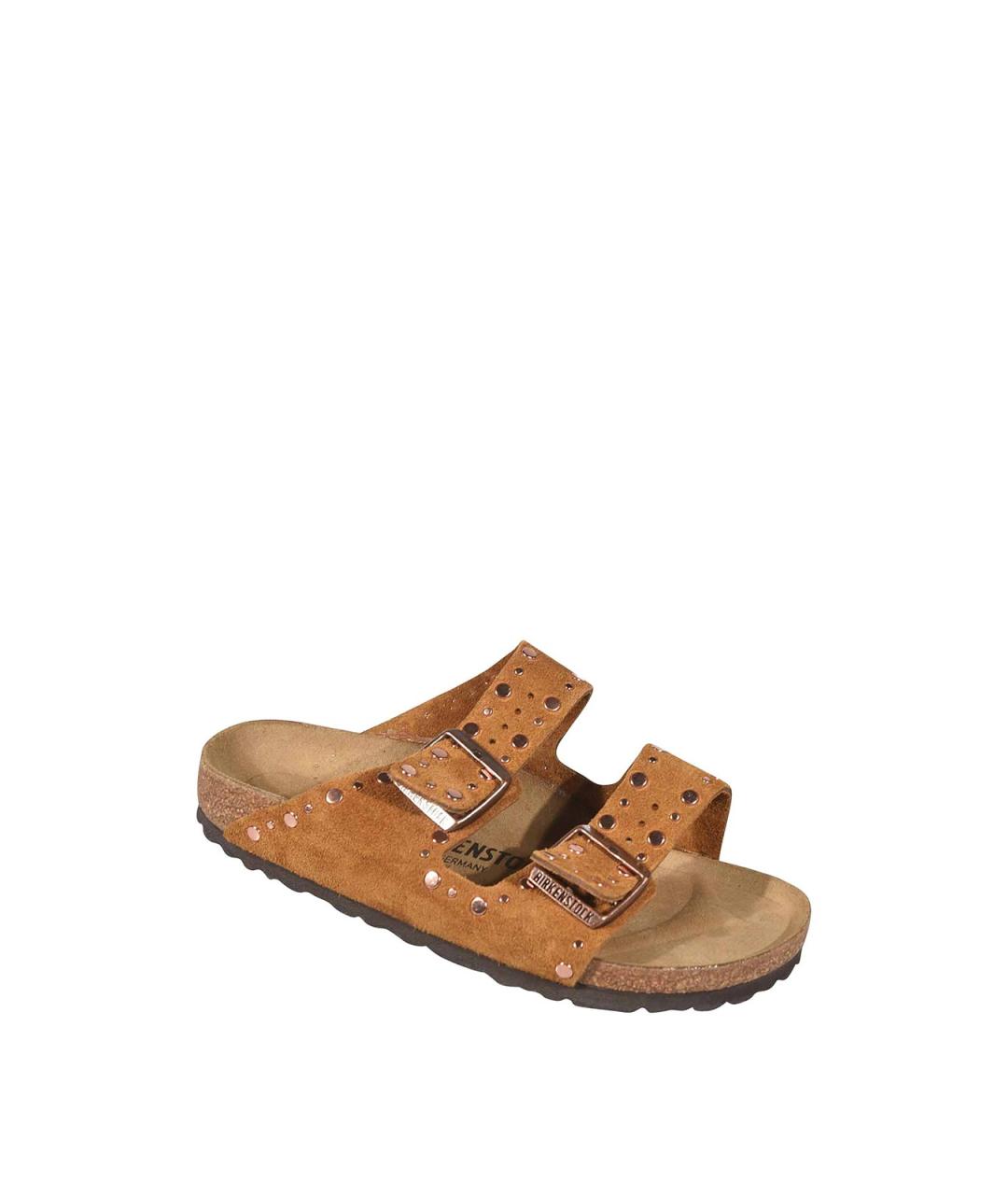 BIRKENSTOCK Коричневые текстильные сандалии, фото 2