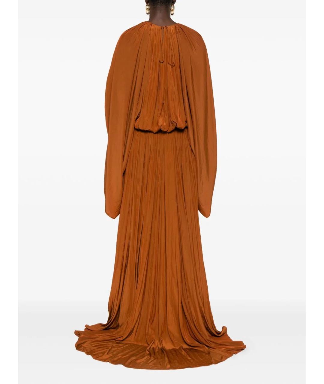 LANVIN Коричневое вечернее платье, фото 4