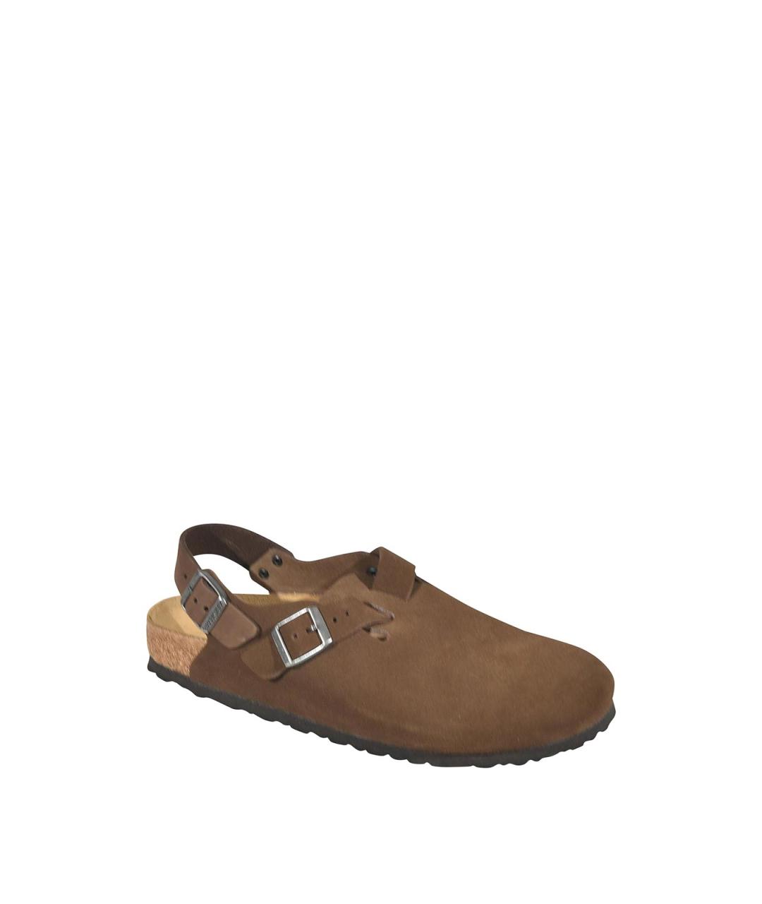BIRKENSTOCK Коричневые текстильные сандалии, фото 2
