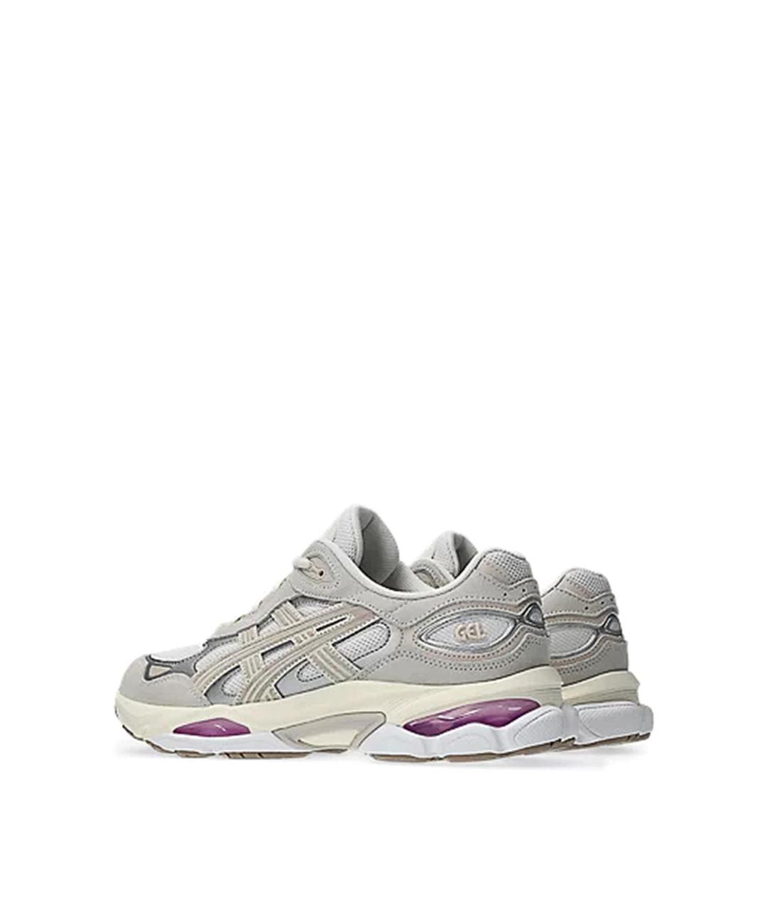ASICS Серые текстильные низкие кроссовки / кеды, фото 4