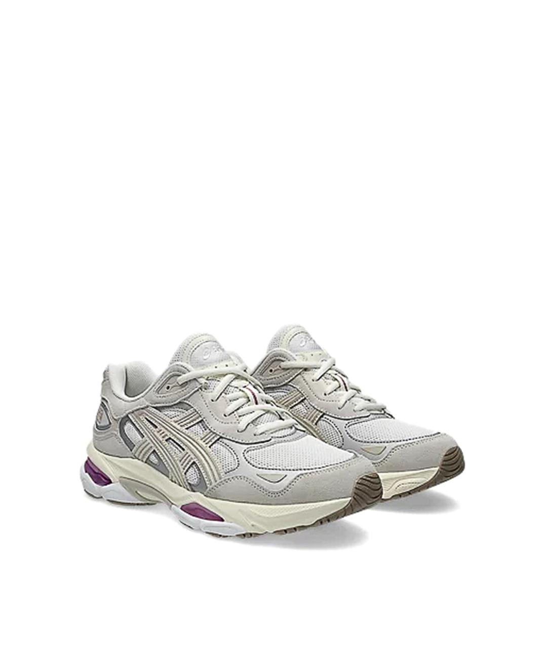 ASICS Серые текстильные низкие кроссовки / кеды, фото 3