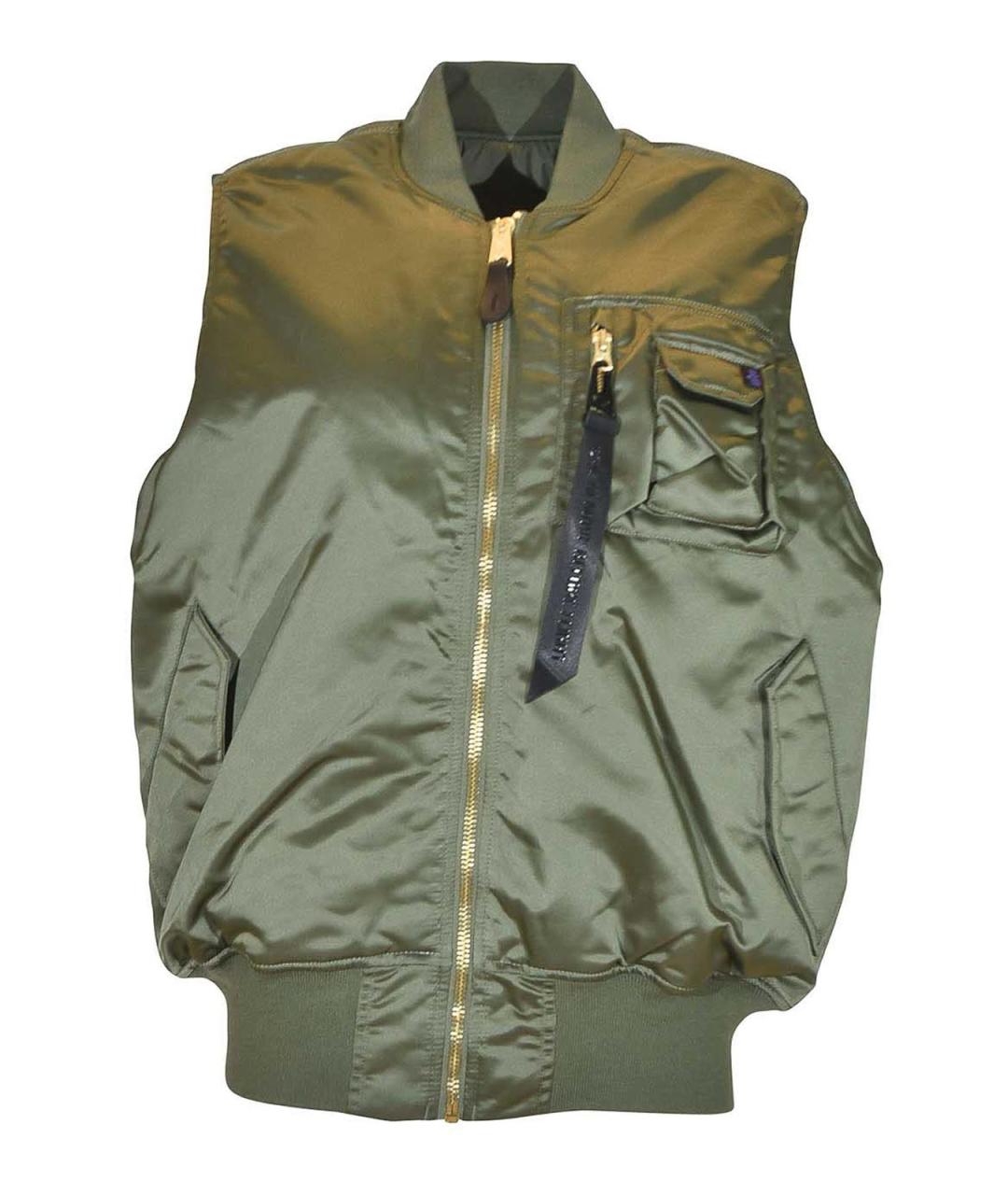 ALPHA INDUSTRIES Зеленый нейлоновый жилет, фото 1