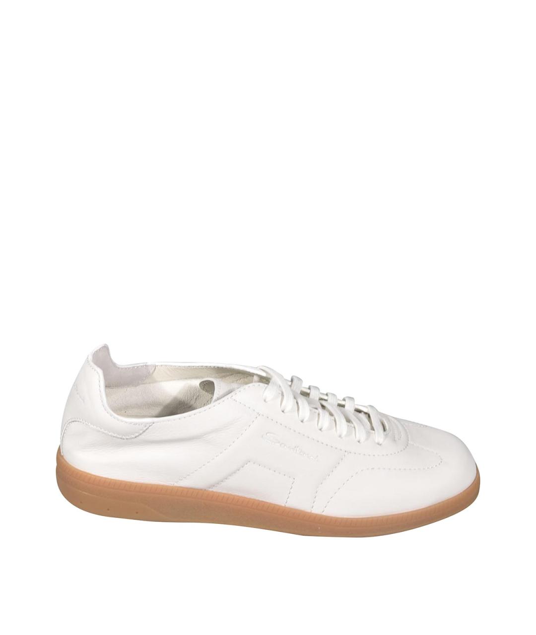 SANTONI Серые текстильные низкие кроссовки / кеды, фото 1