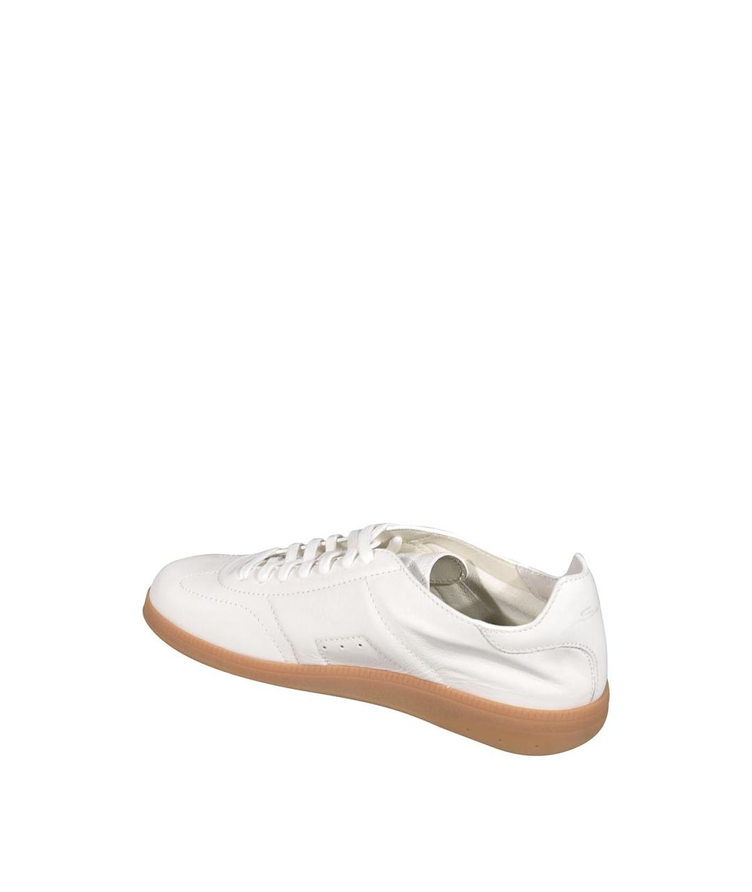 SANTONI Серые текстильные низкие кроссовки / кеды, фото 3