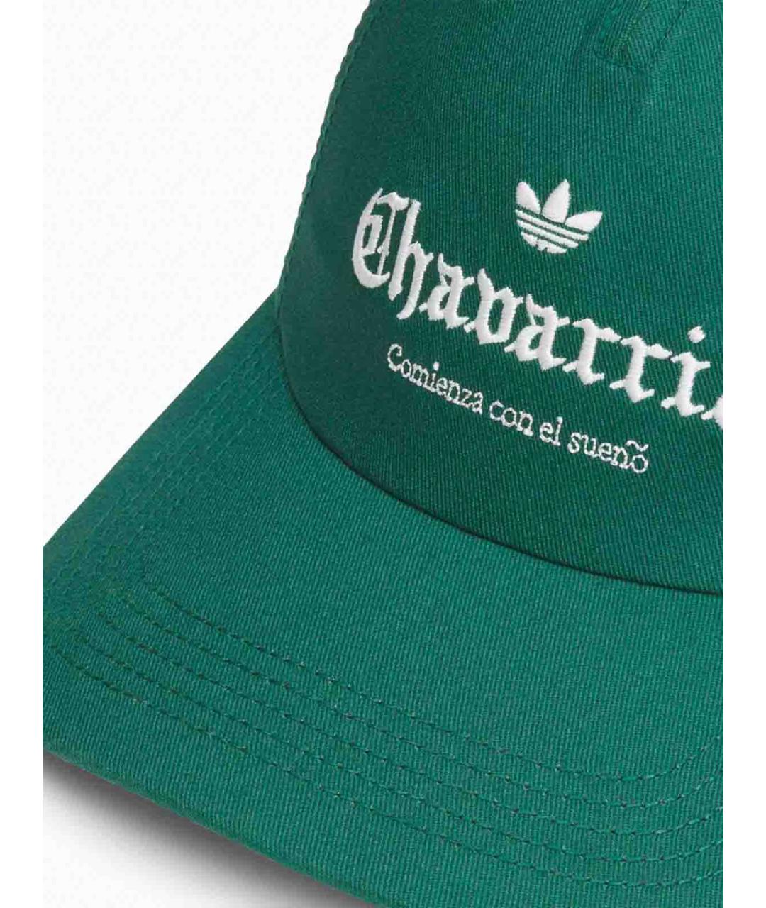 ADIDAS Зеленая хлопковая кепка, фото 2