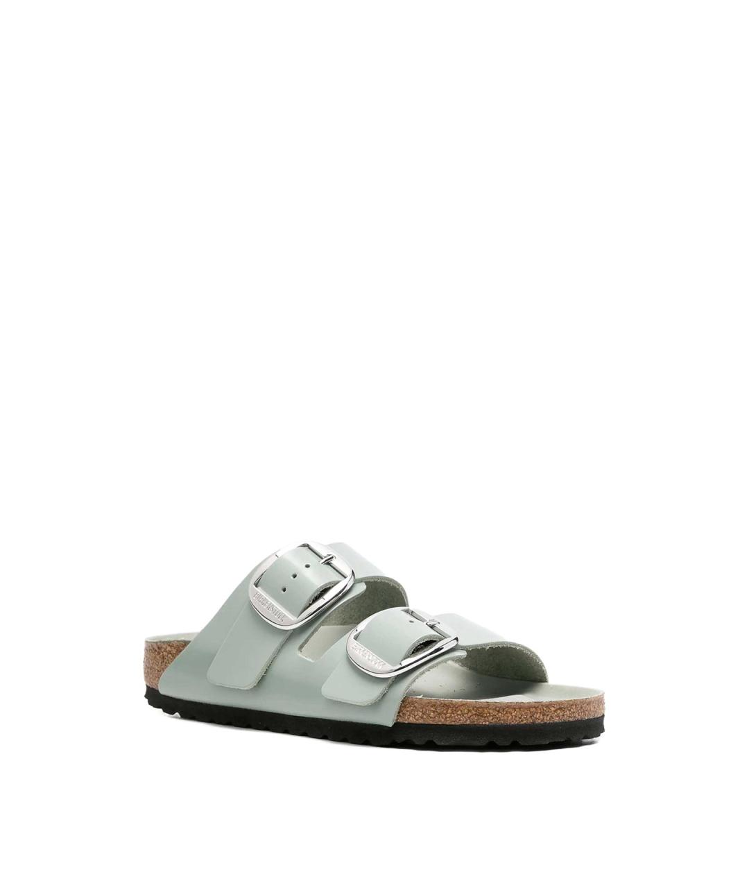 BIRKENSTOCK Бирюзовые текстильные сандалии, фото 3