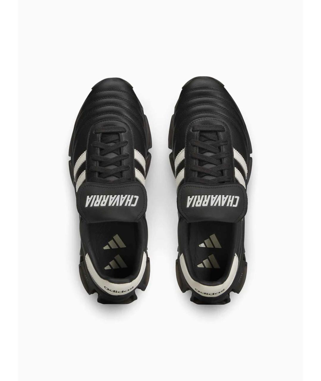 ADIDAS Черные текстильные низкие кроссовки / кеды, фото 4