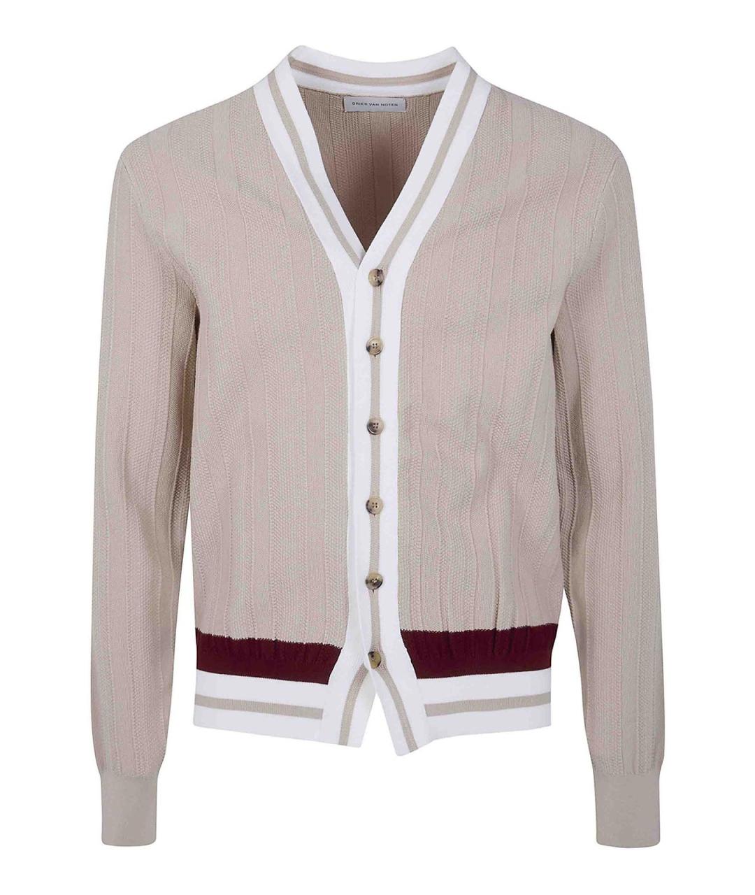 DRIES VAN NOTEN Розовый полиэстеровый кардиган, фото 1