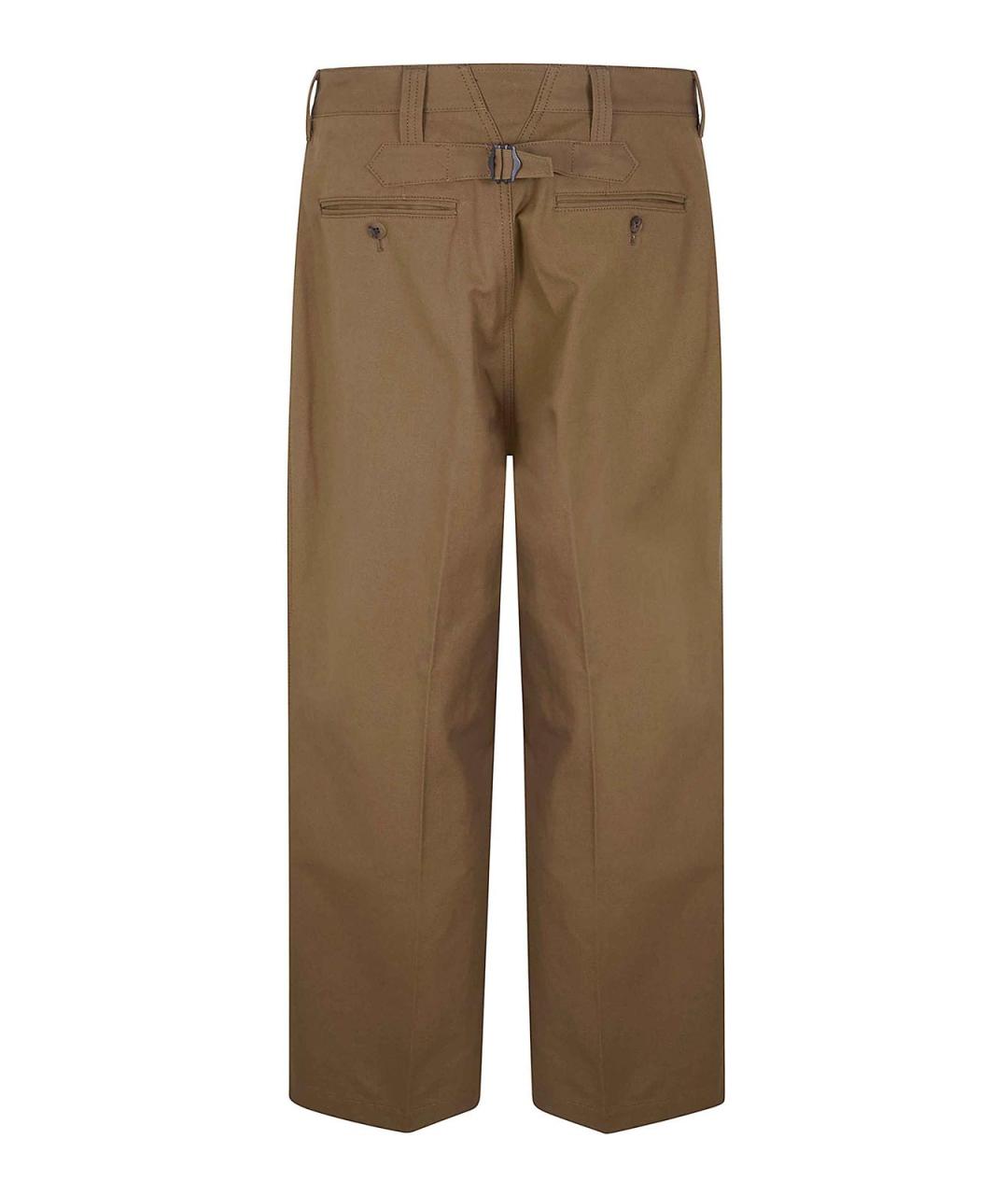 COMME DES GARÇONS HOMME PLUS Коричневые хлопковые повседневные брюки, фото 2