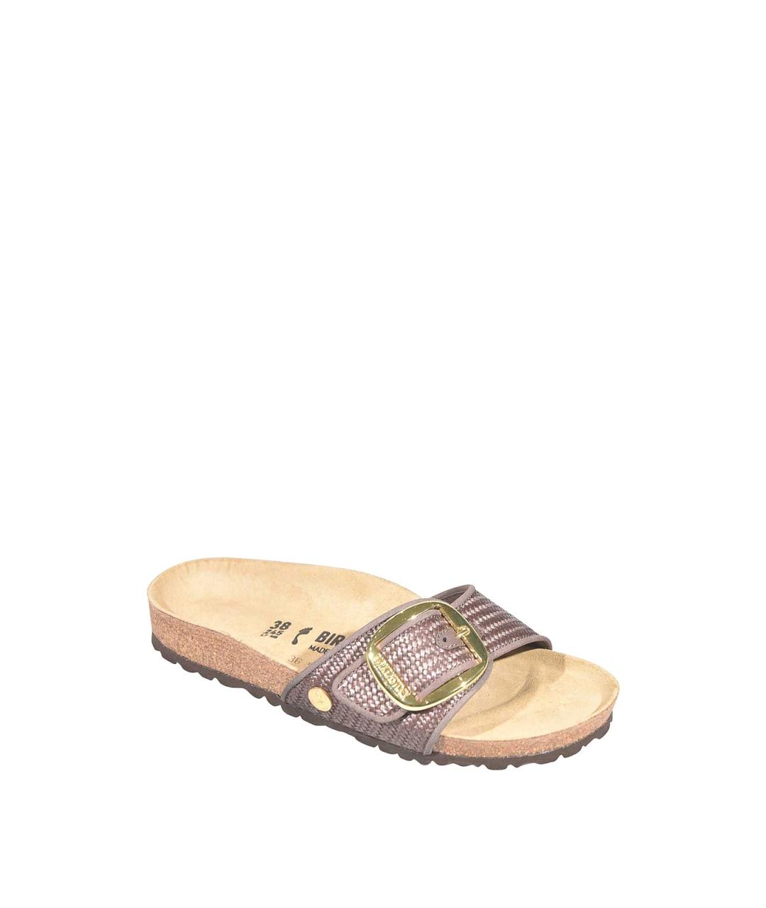 BIRKENSTOCK Бежевые текстильные сандалии, фото 2