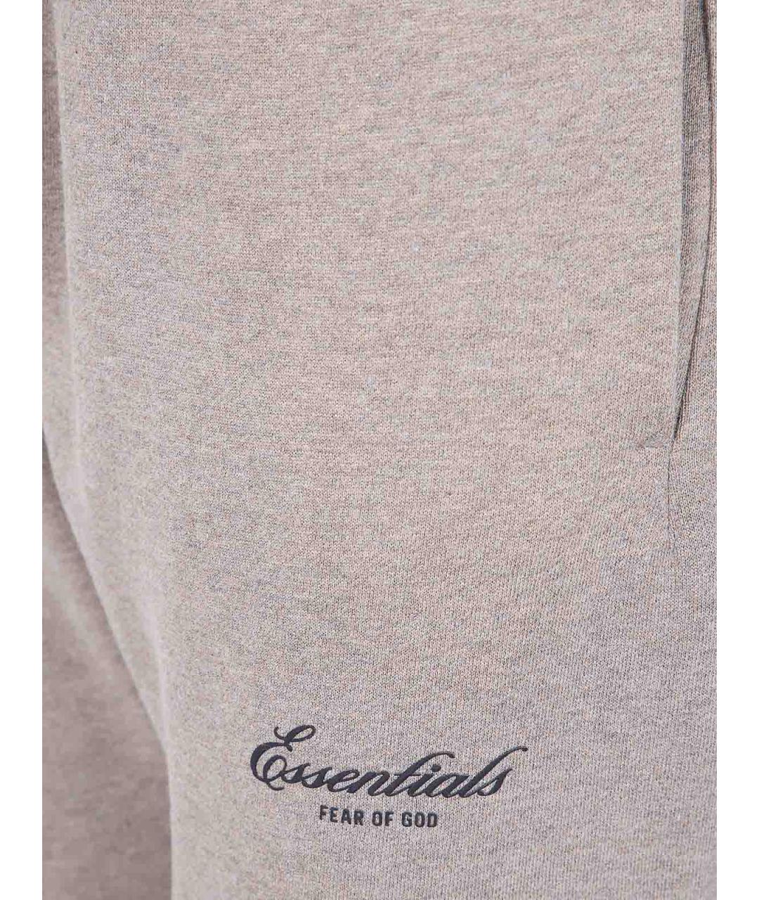 FEAR OF GOD Серые хлопковые спортивные брюки и шорты, фото 3