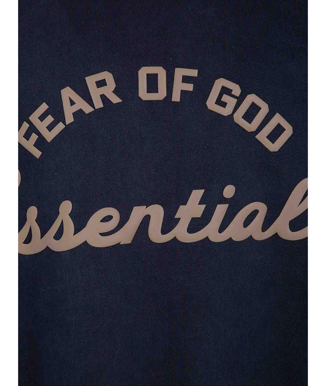 FEAR OF GOD Серая хлопковая футболка, фото 3