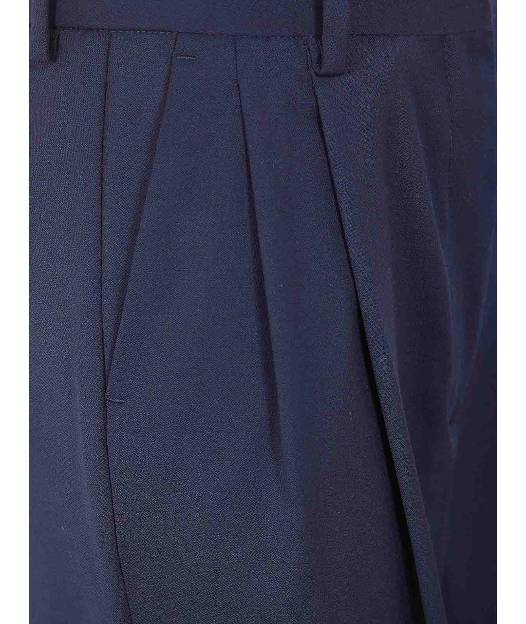 FILIPPA K Синие шерстяные прямые брюки, фото 3