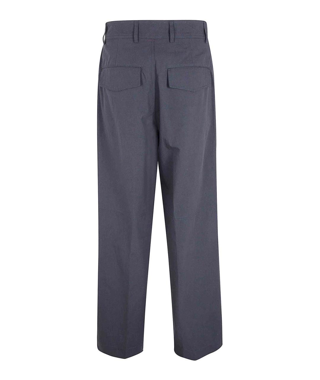 DRIES VAN NOTEN Серые хлопковые повседневные брюки, фото 2