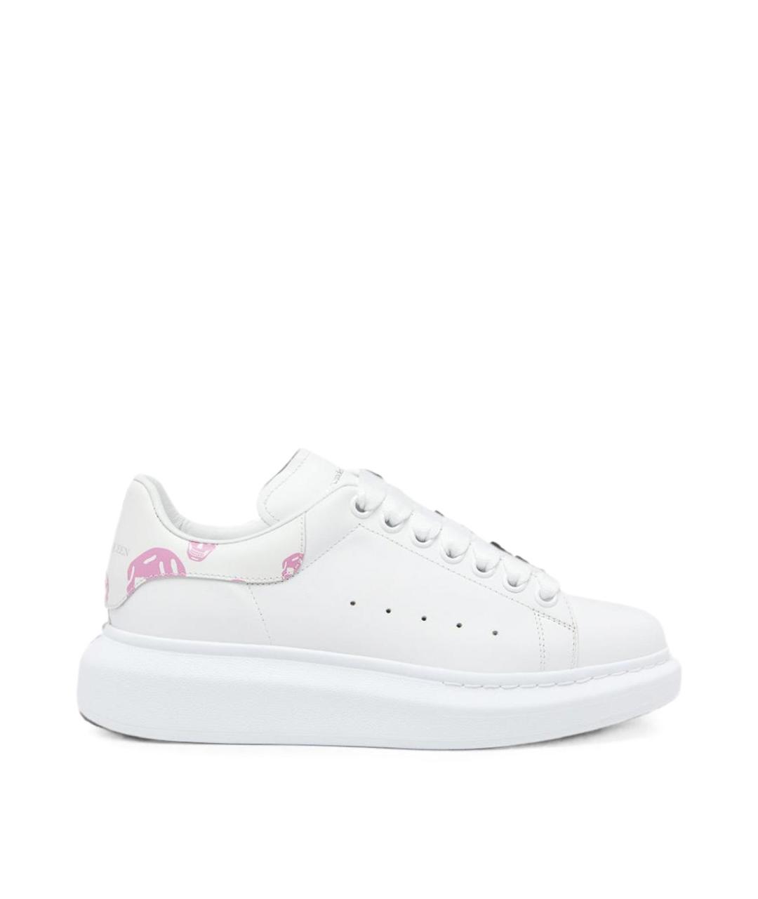ALEXANDER MCQUEEN Белые кожаные кроссовки, фото 1