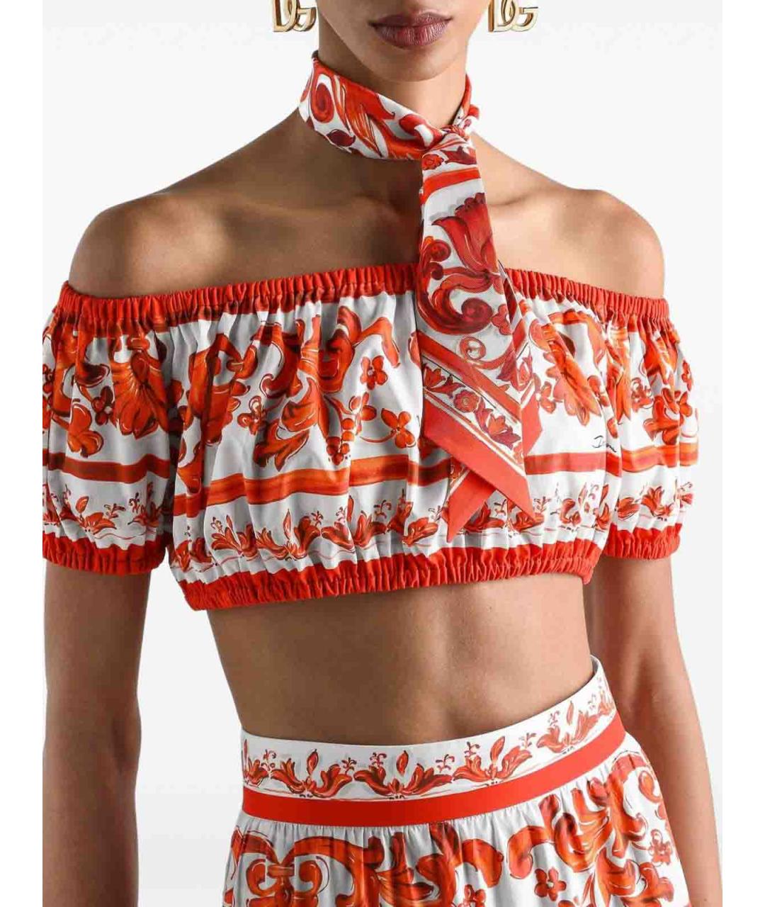 DOLCE&GABBANA Мульти хлопковая майка, фото 5