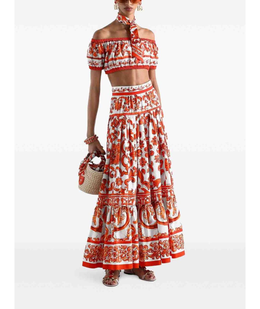 DOLCE&GABBANA Мульти хлопковая майка, фото 4