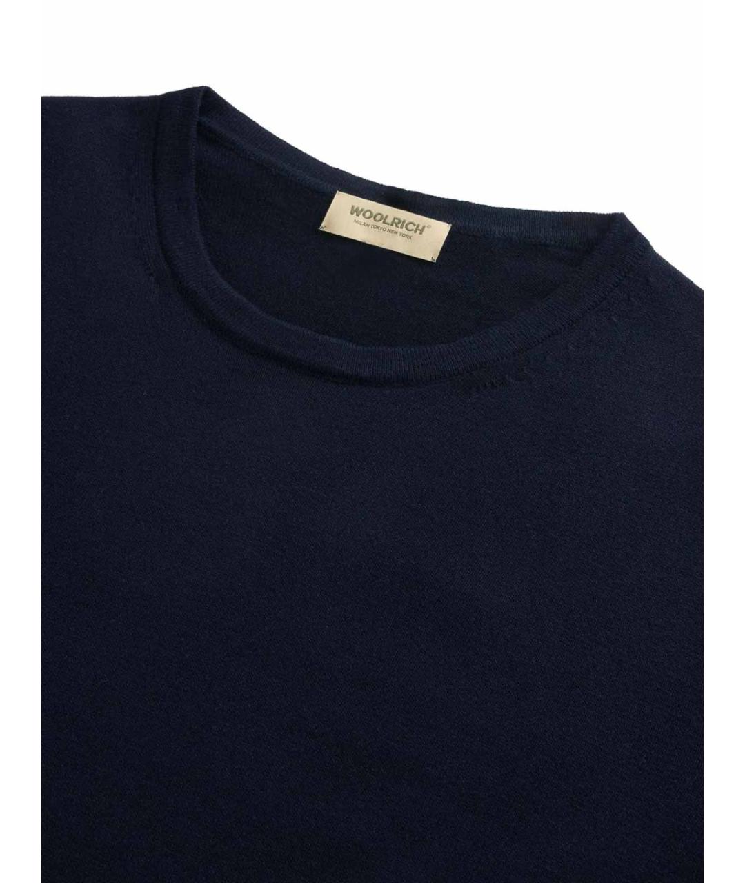 WOOLRICH Синяя хлопковая футболка, фото 4