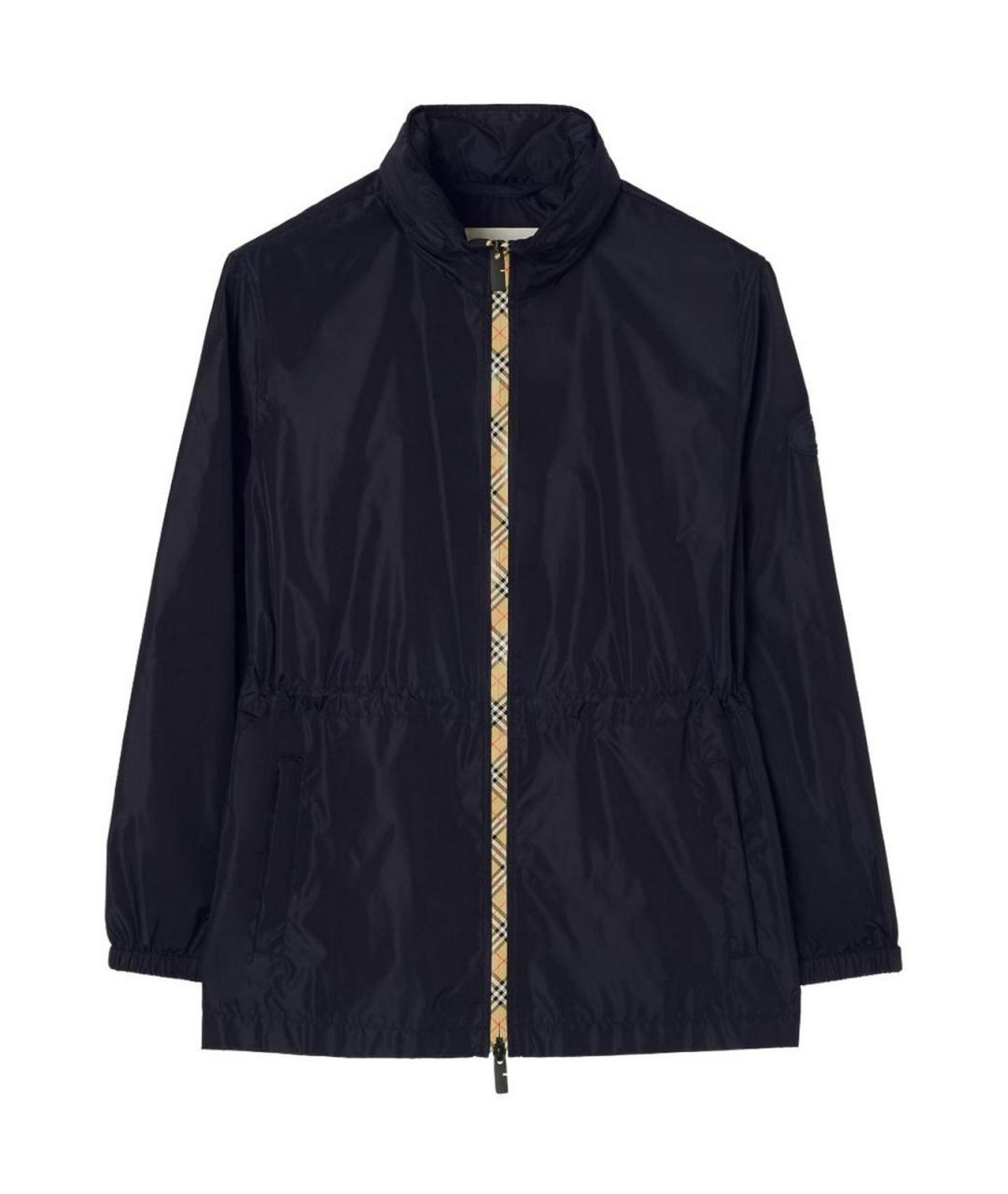 BURBERRY Синяя нейлоновая парка, фото 1
