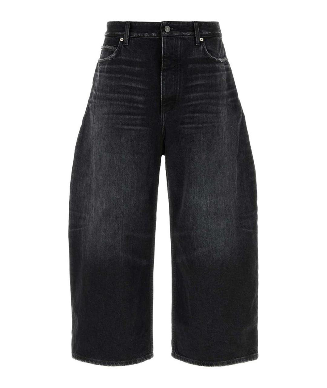 BALENCIAGA Черные хлопковые прямые джинсы, фото 1