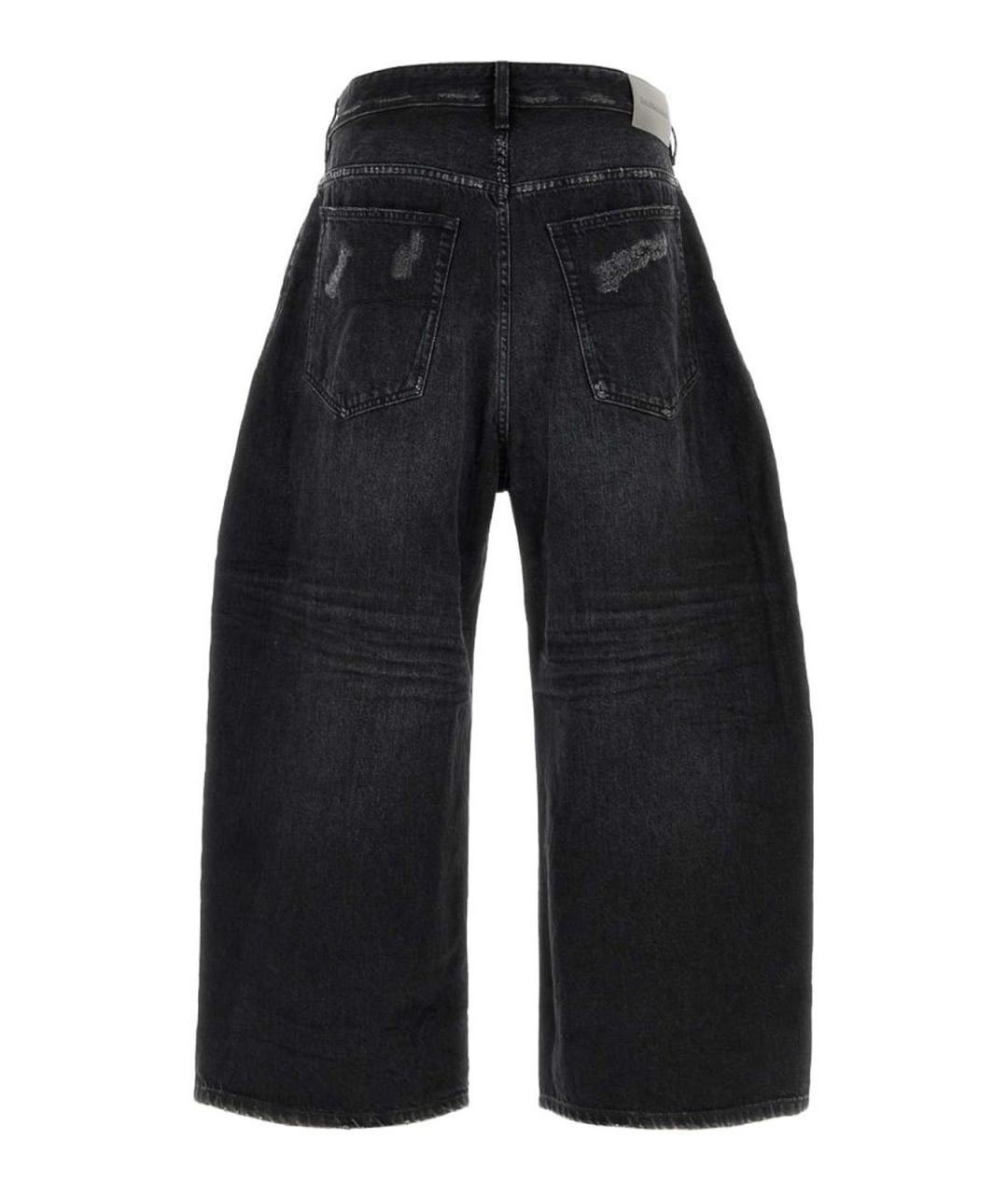 BALENCIAGA Черные хлопковые прямые джинсы, фото 2