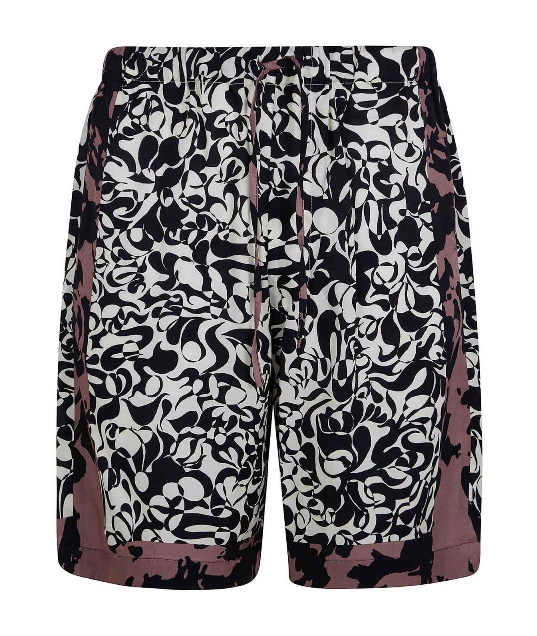 DRIES VAN NOTEN Мульти хлопковые шорты, фото 1