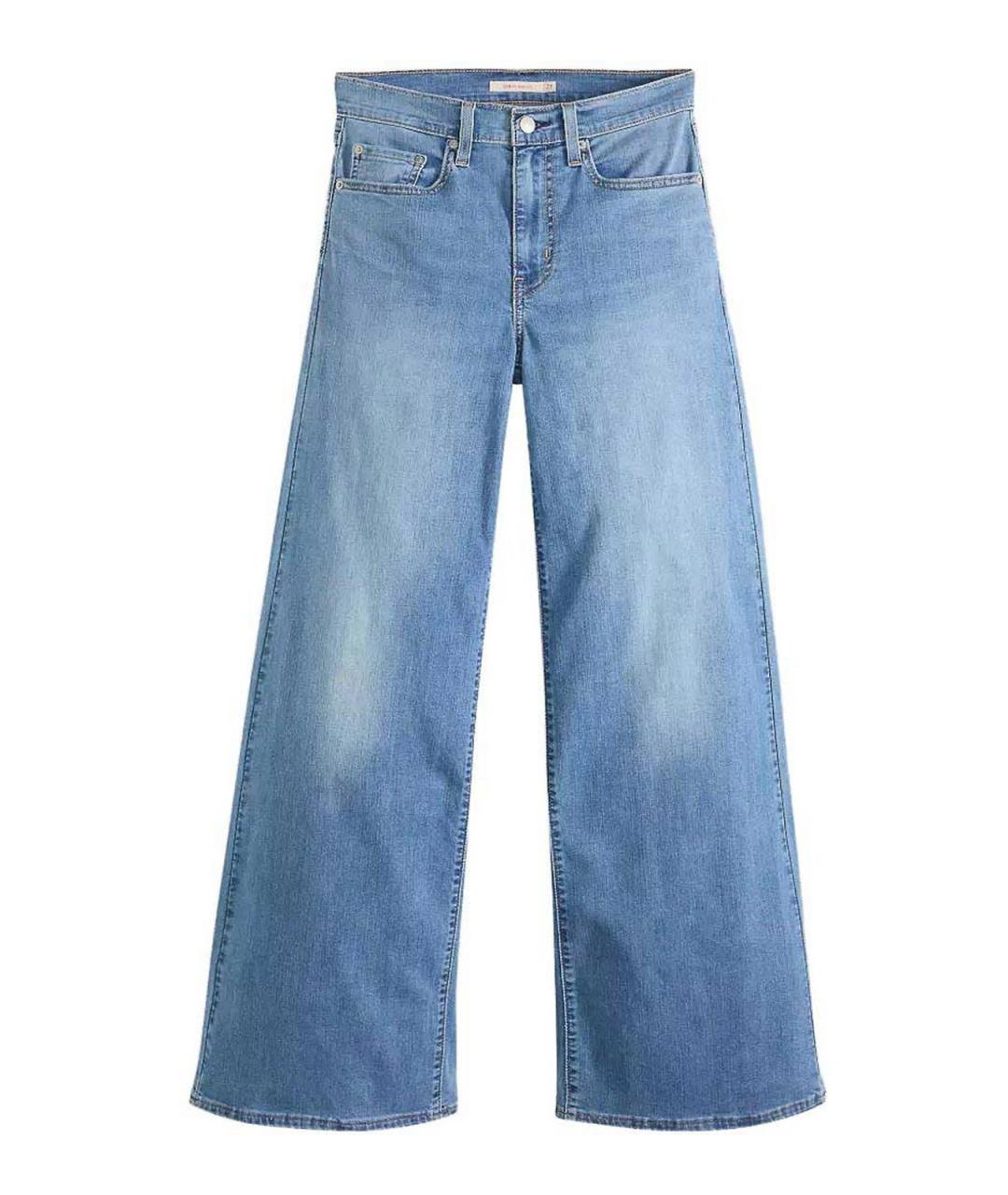 LEVI'S Синие хлопко-полиэстеровые джинсы клеш, фото 1