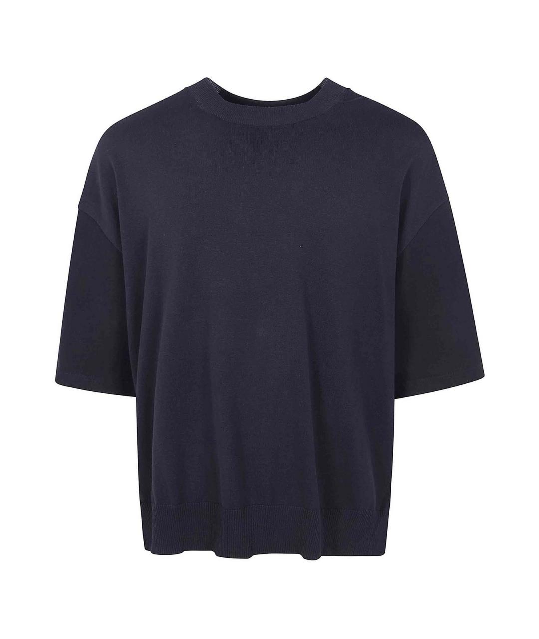 COMME DES GARÇONS HOMME PLUS Черная хлопковая футболка, фото 1