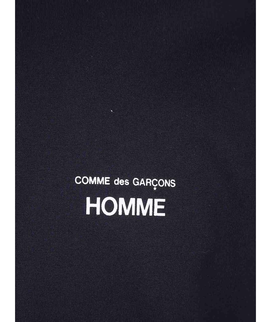 COMME DES GARÇONS HOMME PLUS Черная хлопковая футболка, фото 3