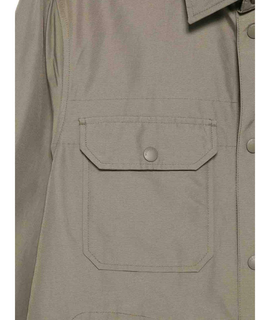 WOOLRICH Зеленая хлопковая кэжуал рубашка, фото 3