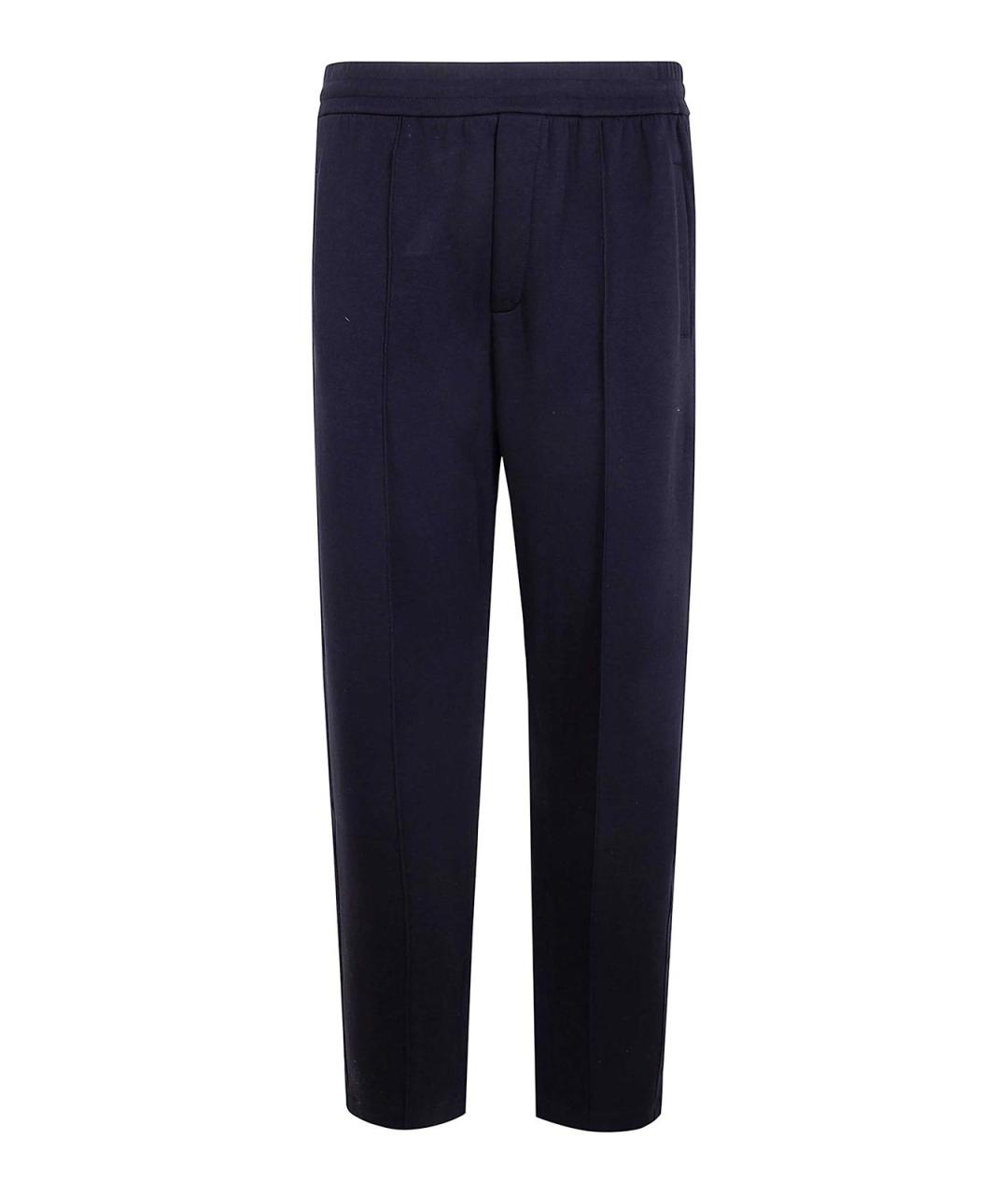 EMPORIO ARMANI Черные полиэстеровые повседневные брюки, фото 1