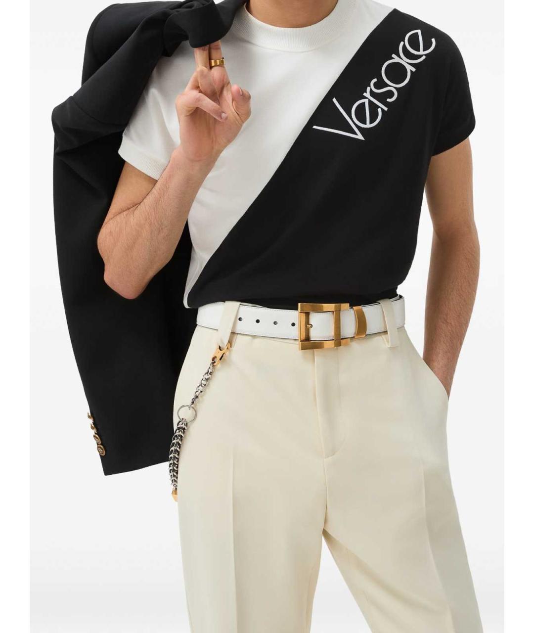 VERSACE Мульти хлопковая футболка, фото 2