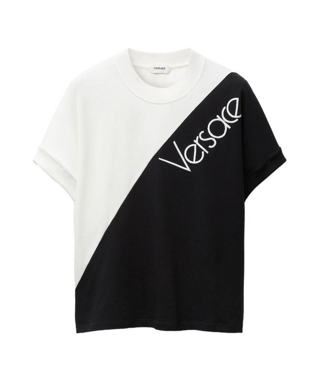 VERSACE Мульти хлопковая футболка, фото 1