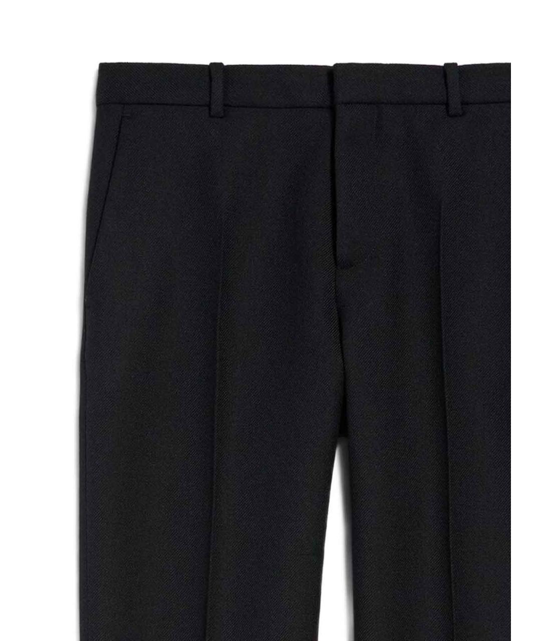 BALENCIAGA Черные шерстяные классические брюки, фото 2