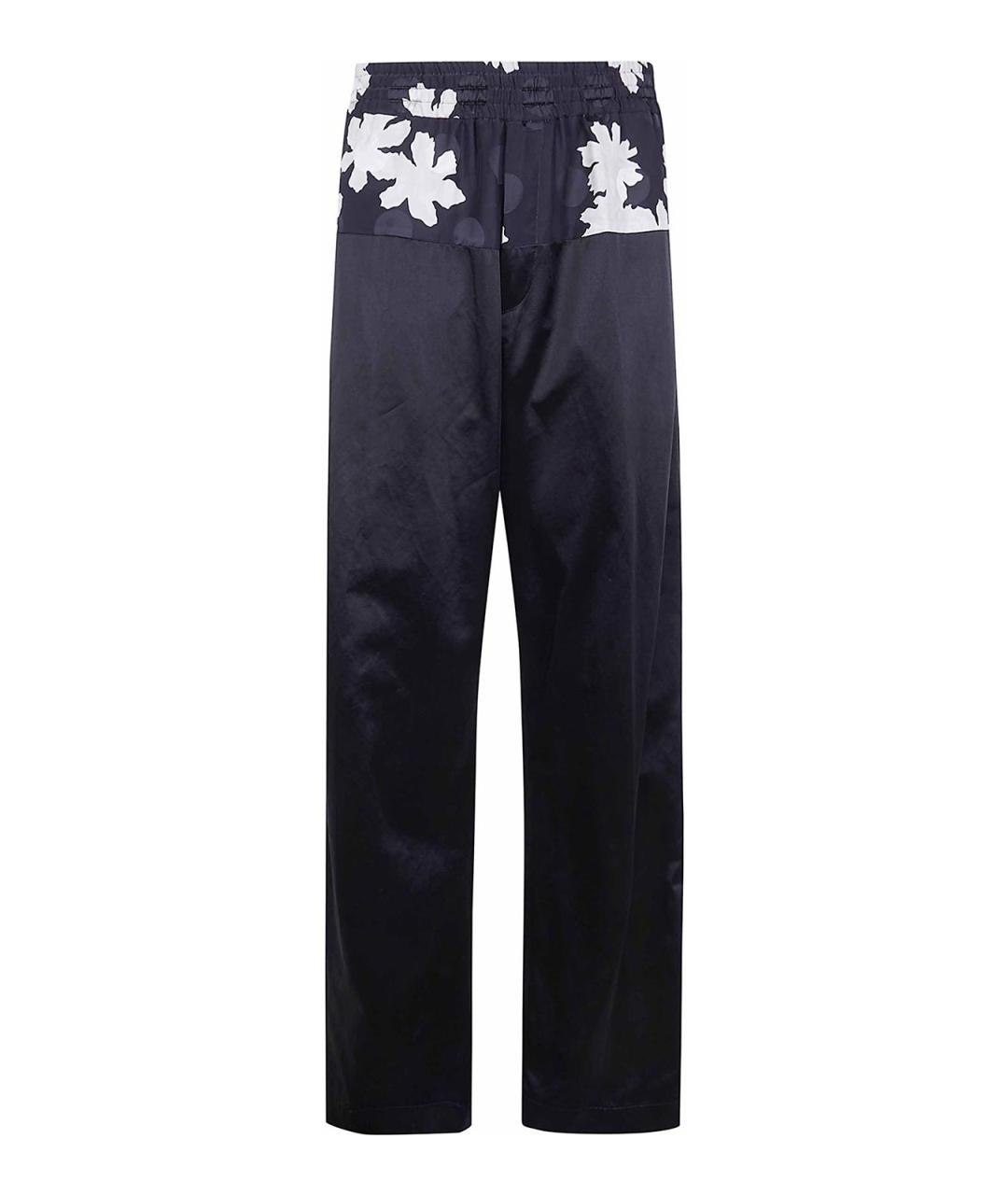 DRIES VAN NOTEN Черные хлопковые повседневные брюки, фото 1