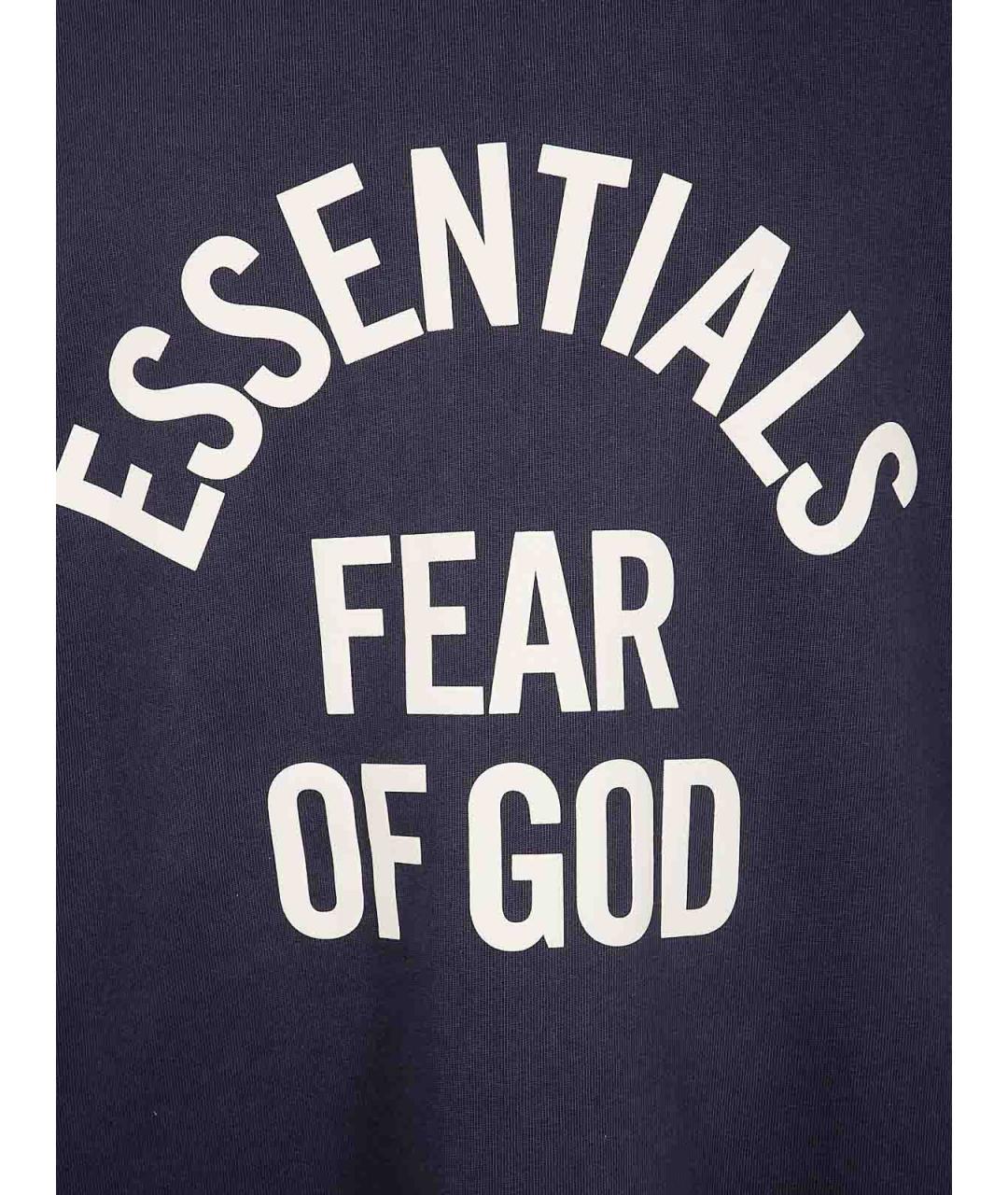 FEAR OF GOD Черная хлопковая футболка, фото 3