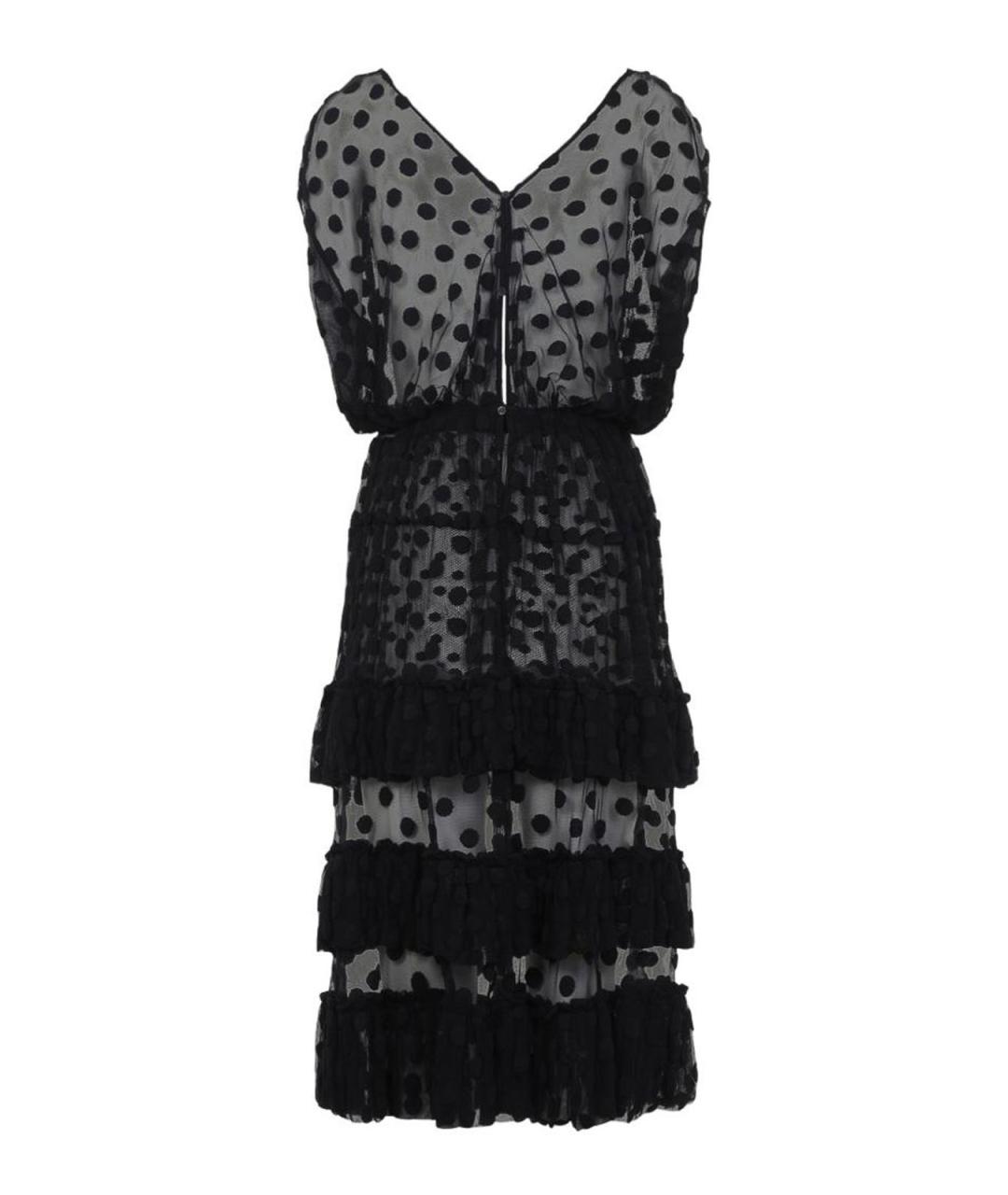 DRIES VAN NOTEN Черное хлопковое коктейльное платье, фото 3