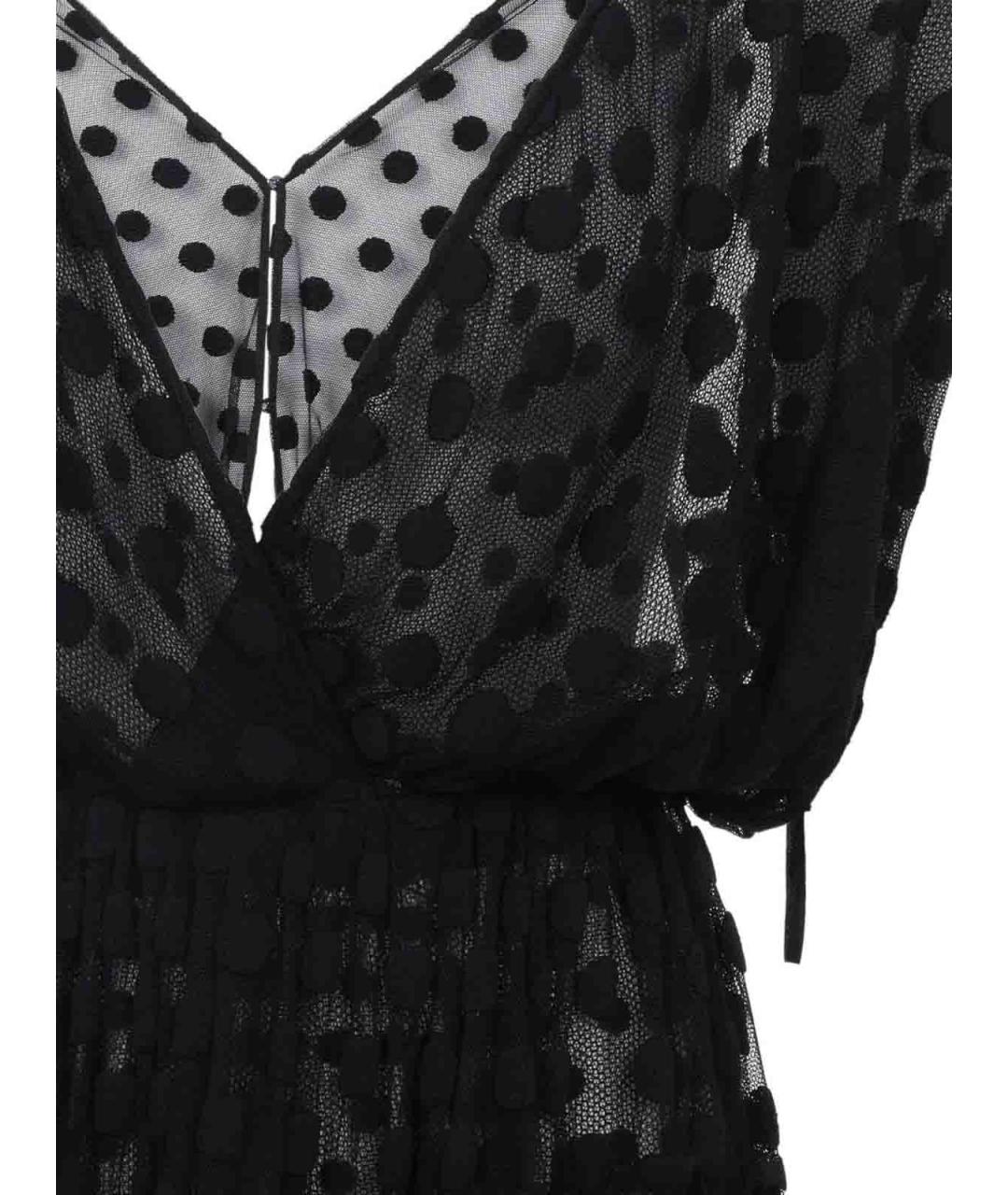 DRIES VAN NOTEN Черное хлопковое коктейльное платье, фото 4